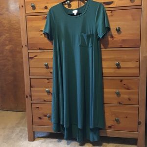 LuLaRoe Carly Dress, Dark Teal, S